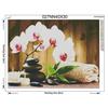 DIY Diamond Embroidery Orchid Stone Round Pattern Rhinestone Sets Diamond Painting Cross Wall Decor