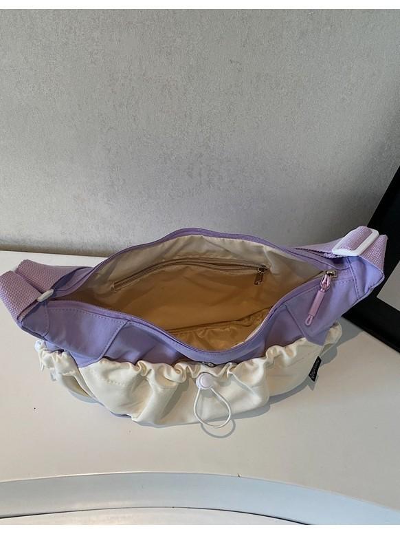Urban Style Soft Fabric Cloud Bag With Large Capacity For Commuting Women