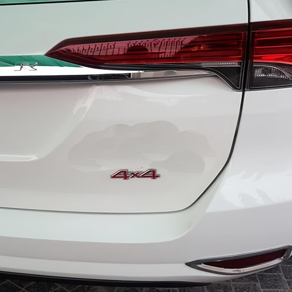 Dsycar 3D kovový emblém 4x4 - Vodotěsný, odolný proti vyblednutí odznak pro auto 4WD s snadnou aplikací lepením