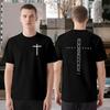 Gud Är God T-shirt Kristus Jesus Kors T-shirts för Män Religiös Tro Inspirerande Vintage Överdimensionerade Grafiska T-shirts