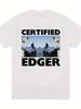New Fashionable Edge Meme Pattern TShirt Funny NutFree Novel Casual and Comfortable ShortSleeve Shirt