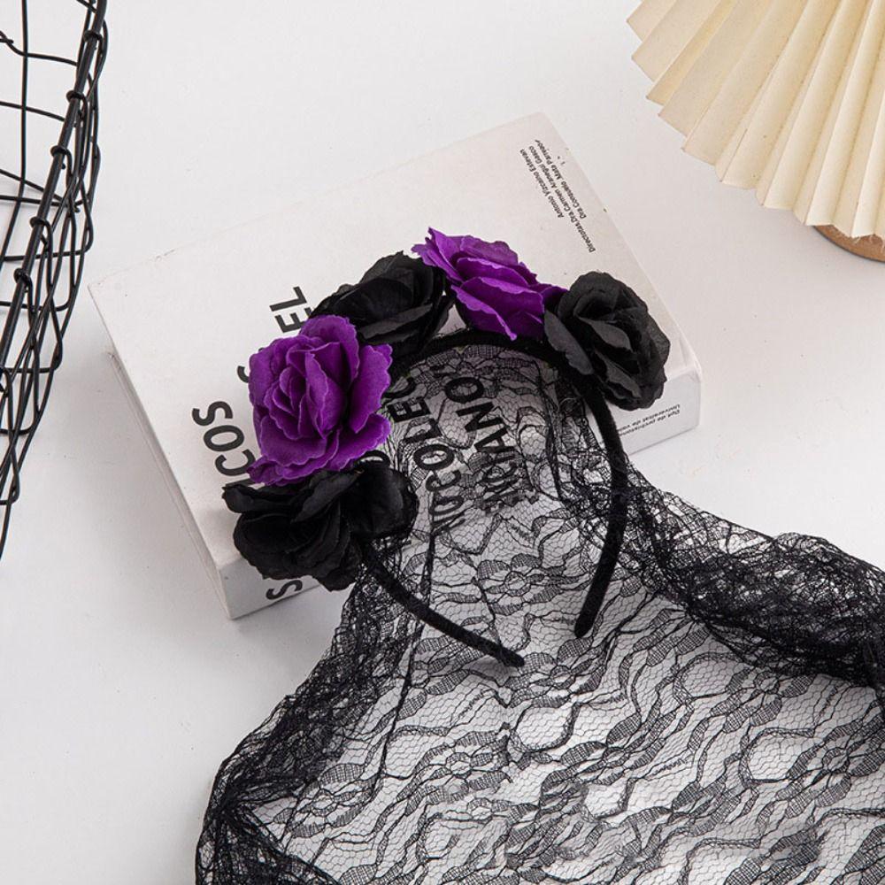 Decoration Supplies Halloween Simulation Flower Headband  Stage Performance