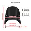 Motorcycle Wind Deflector  Universal Motorcycle Modified Windshield Windscreen Easy Intallation for 5-7 Inch Headlights