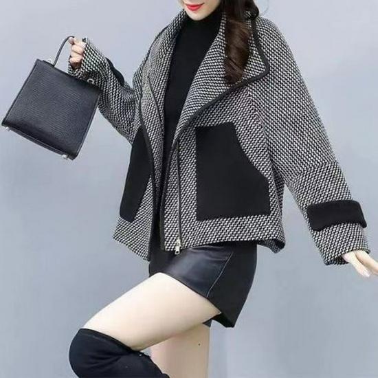 2022 Fall/Winter Short Woolen Coat - Stylish, Youthful, Loose Fit for All-Occasion