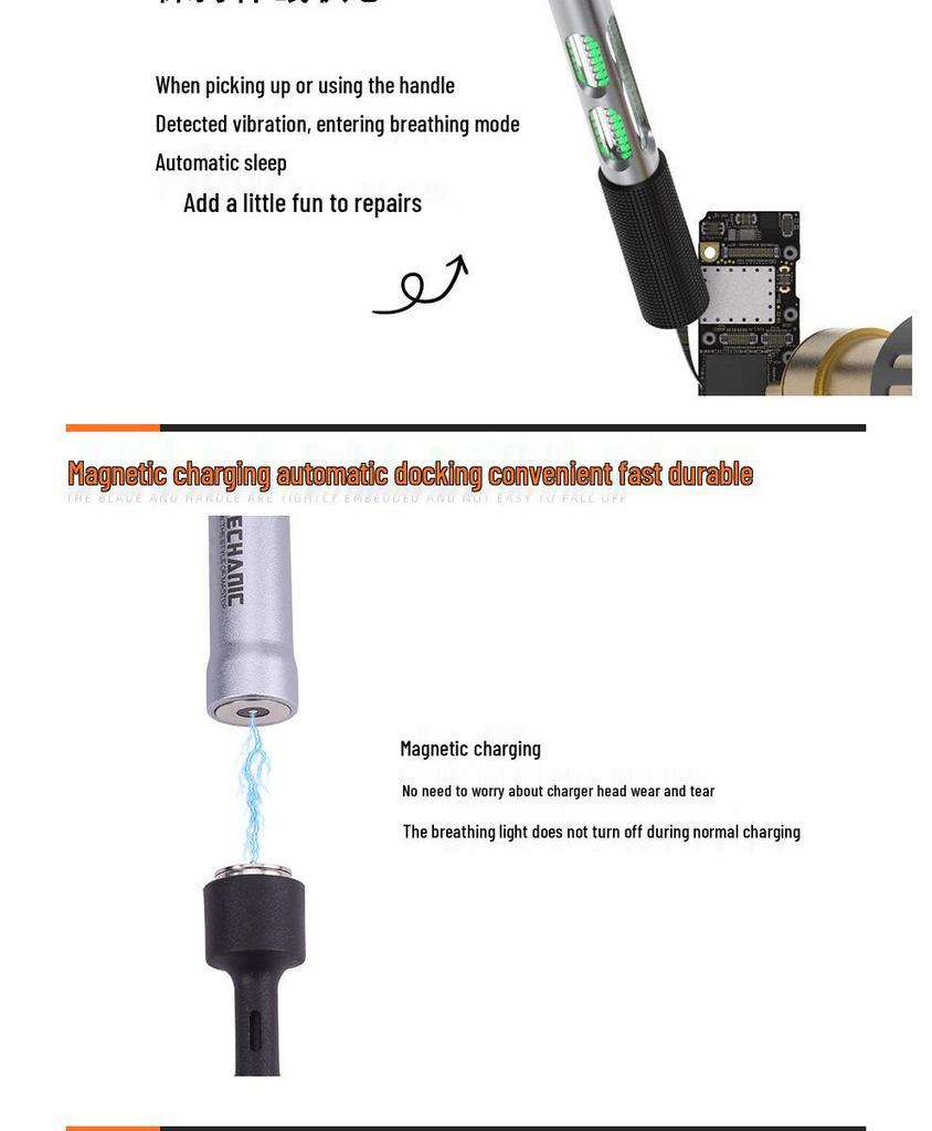 Mobile Phone Repair Tool: LED Handle CPU Pry Blade for Motherboard Disassembly