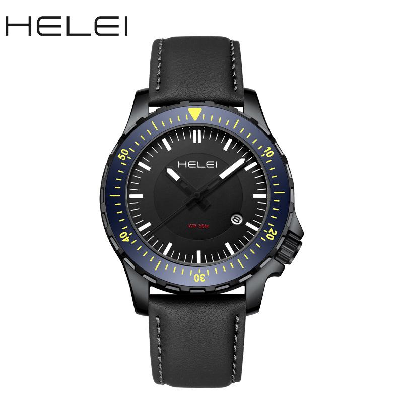 HELEI Swiss Automatic Men's Watch: Luminous, Waterproof, High-End Design