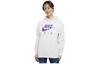 Sweatshirts Women's White Hooded Moderate Regular DA3192-066