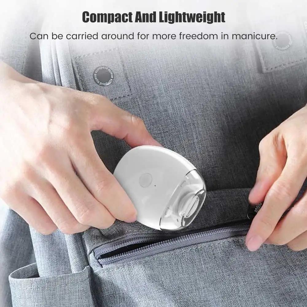 Elektrický zastřihovač nehtů 2 v 1 s LED světlem Automatický pilník na nehty Zastřihovač pro miminka Dospělé Mini manikúrní nástroje Péče o nehty