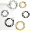 18.8mm Carabiner Black Old Silver Snap Clasp Clip Spring O-Ring Buckles  Purses Handbags Buckles