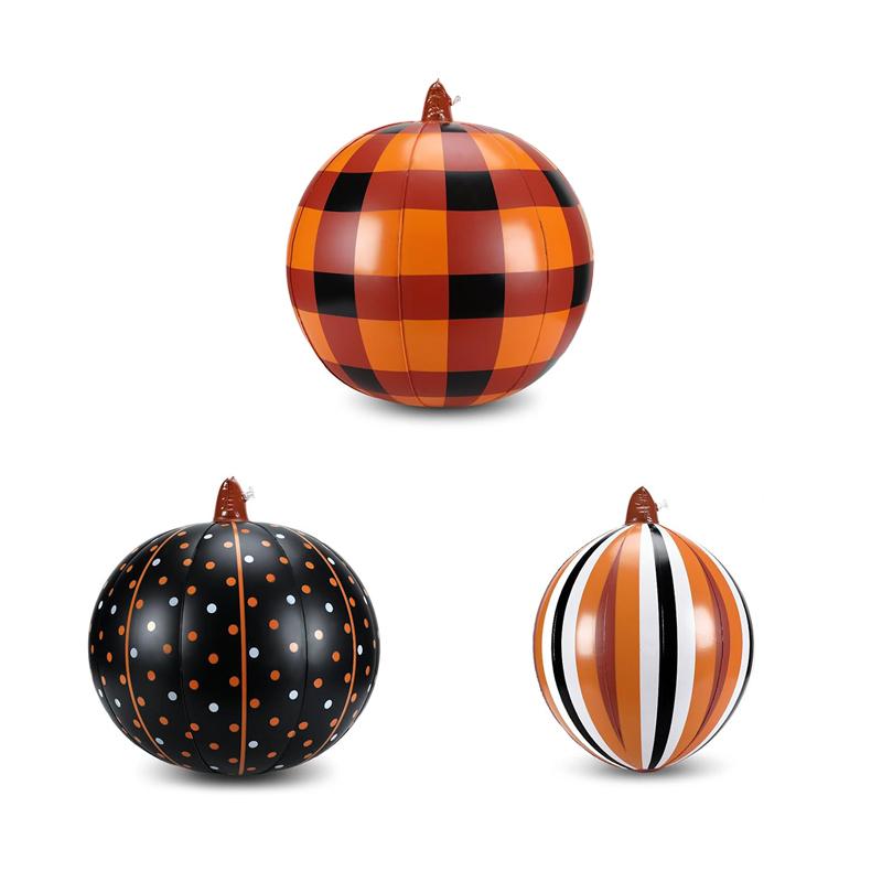 Högkvalitativ 45/55 cm pumpa för Halloween-dekorationer Konstgjord Cushaw Utomhus Trädgårdsdekorationer Festtillbehör