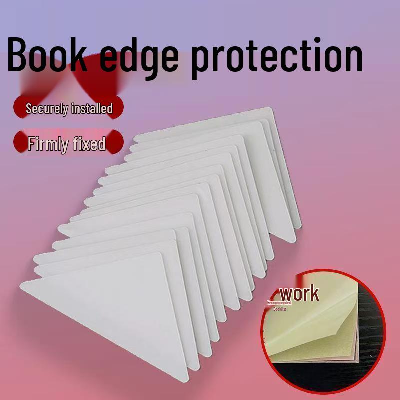 

Transparent Page Corner Protectors for Primary School Textbooks and Workbooks [Includes 100 Stickers] Book Anti-Curl Stickers