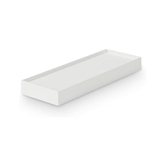 MUJI Recycled Polypropylene File Box Standard Lid with Casters, White Gray, Width 10cm NCE50A3A