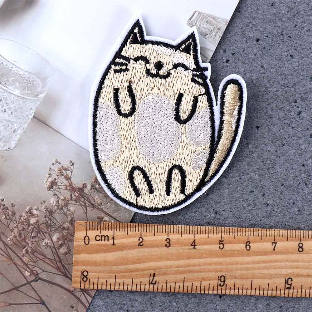 Iron On Kitty Jeans Jacket Embroidered Clothes Embroidery Clothes Decoration Patches Badges Appliques Sewing Fabric