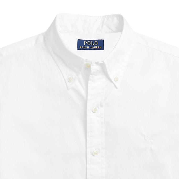 Polo Ralph Lauren SS23 Solid Color Single-Breasted Shirt Men Shirts White MNPOWOV1N820643-100
