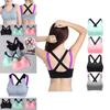 Lovely Push Up Sports Bra With Cross Straps For Yoga And Fitness Activities