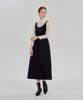 Maia Velvet Flower Dress - Black (Tencel T-Shirt Set)
