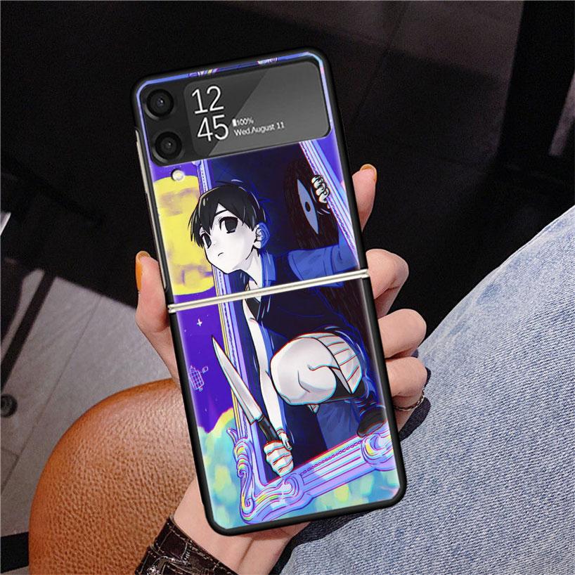 Game O-Omori Cartoon Phone Case For Samsung Z Flip 7 6 5 4 3 Galaxy ZFlip7 ZFlip6 ZFlip5 ZFlip4 ZFlip3 5G Print Cover