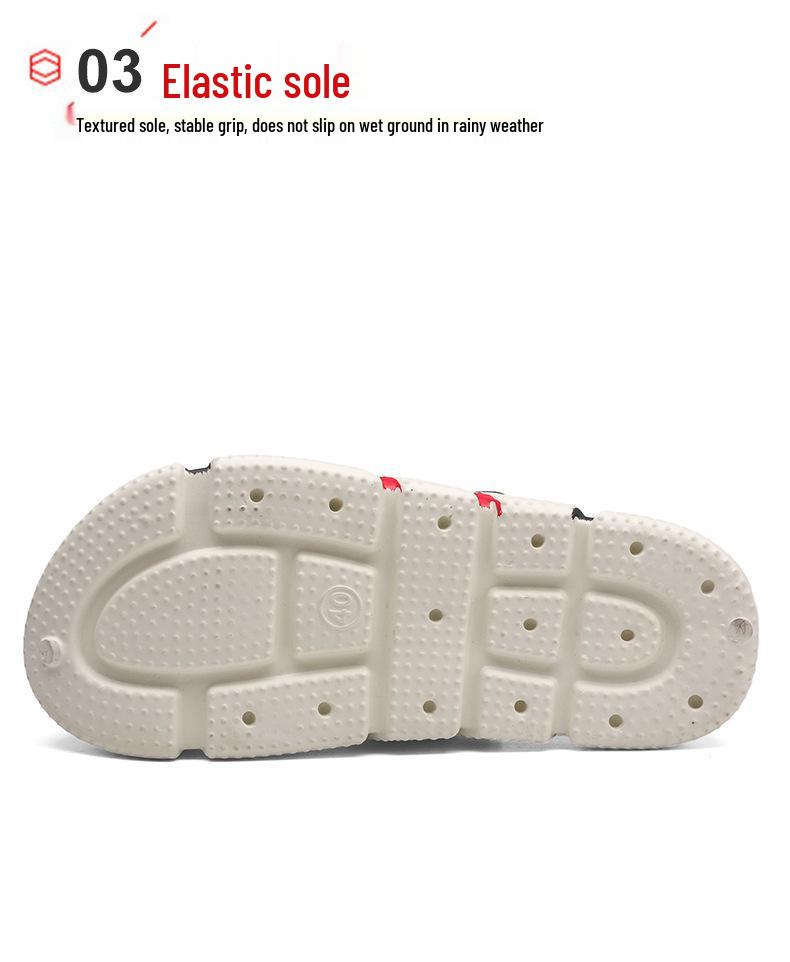 Men's Oversized Hollow Garden Shoes - Soft Sole Casual Sandals & Slippers for Outdoor Beach Fashion