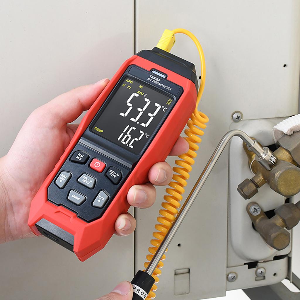 TASI TA612C 4 Channels K/ J Type Thermocouple Thermometer -200~1372/ -328~2501Stopień Fahrenheita Handheld Digital LCD Temperature Meter 5000 Groups