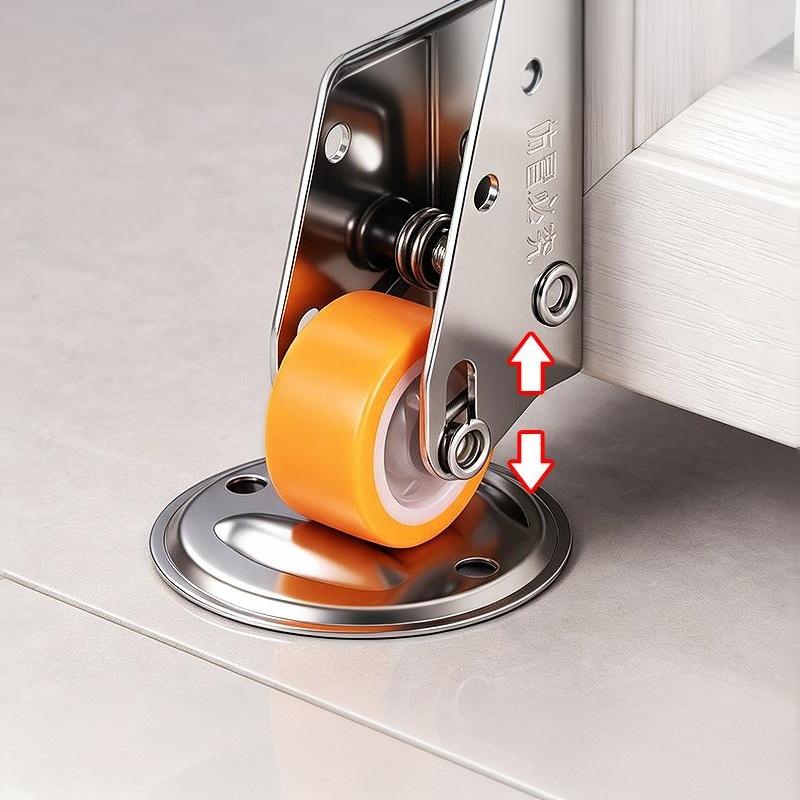 Sagging Door Repair Wheel Hydraulic Buffering Quiet Operation Auto Lock Perfect For Home Wooden Doors