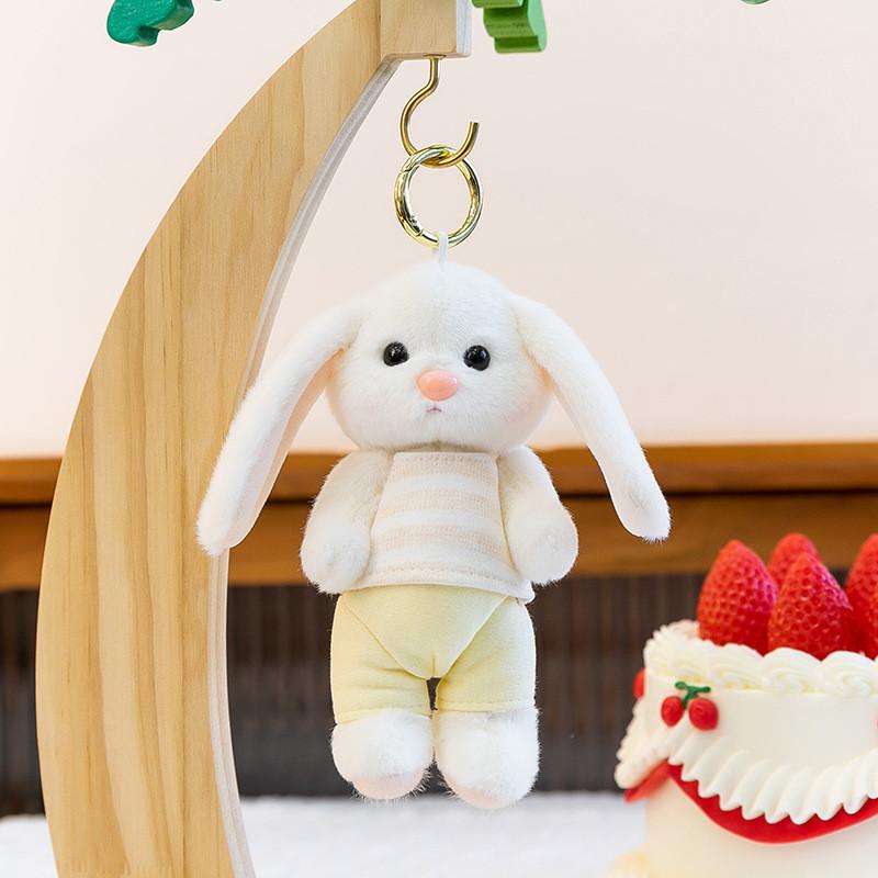 Cartoon Animal Plush Toy Keychain With Soft Fabric For Bag Decor And Collectible Gifts