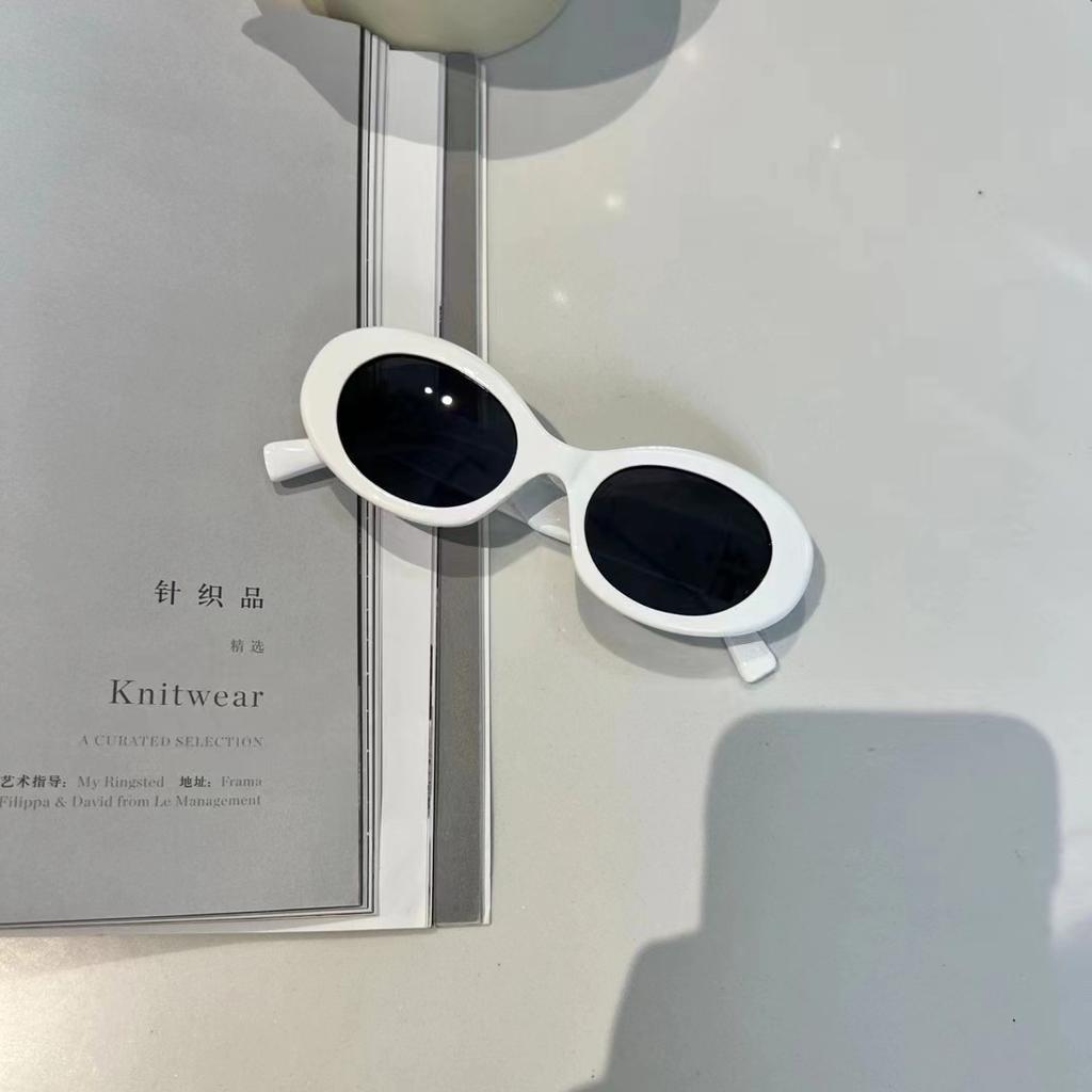 Fashionable Oval Shape Sunglasses Ladies Fashion Stylish Anti-glare Ladies Sun Glasses Travelling Hiking Fishing Male Sunglass