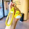 Cartoon Endearing Duck Keychain Adorable Silicone Gift For Friends Family And