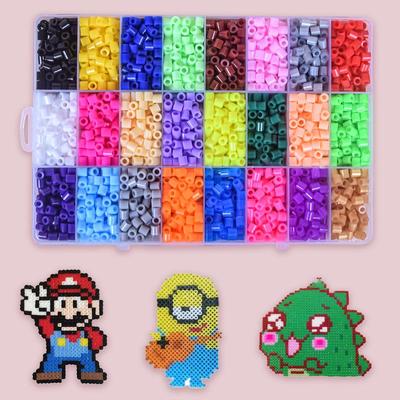 3D Stereo Puzzle 5mm Bügelperlen Set - 24 Farben, 4800 Stück für DIY Bastelarbeiten und Kinderspielzeug