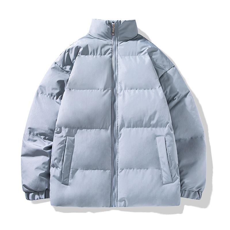 Cotton clothes men's winter couple bread clothes winter jacket stand-up collar thickened cotton clothes men's bread clothes trendy cotton clothes