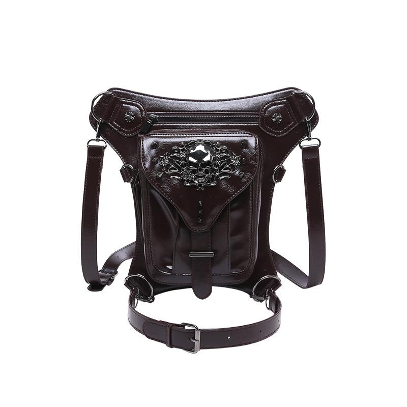 

Новая нишевая ретро панк наплечная сумка-мессенджер, персонализированная сумка-пояс в стиле черепа и локомотива Spice Girl