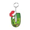 Santa 2D Flat Acrylic Christmas Tree Hanging Decoration Sports Car Decoration Flat Decoration Pendant