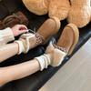 Strap Thick-soled Snow Boots Fleece Warm Northeast Large Cotton Boots Thickened Fluffy Short Boots