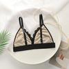French Lace Triangle Cup Breathable Suspenders Girls Bra Without Steel Ring Thin Style Simple and Comfortable Push-up Bra