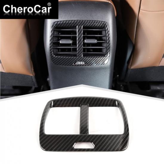 Rear Air Conditioner Vent Cover Trim Decor For Ford Bronco Sport  Carbon Fiber