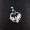 Chrome Diopside Gemstone 925 Sterling Silver Women Jewelry Unique Pendant 1.43" CP-38-1