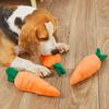 Pet Dog Toy Carrot Plush Toy Vegetable Chew Toy Pet Sound Playing Toy  Accessories Dog Toy for Small Medium Large Dogs Universal
