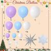 Christmas Snowflake Theme Balloon Chain Set Exploding Star Winter Balloon Arch Decoration Photo Props
