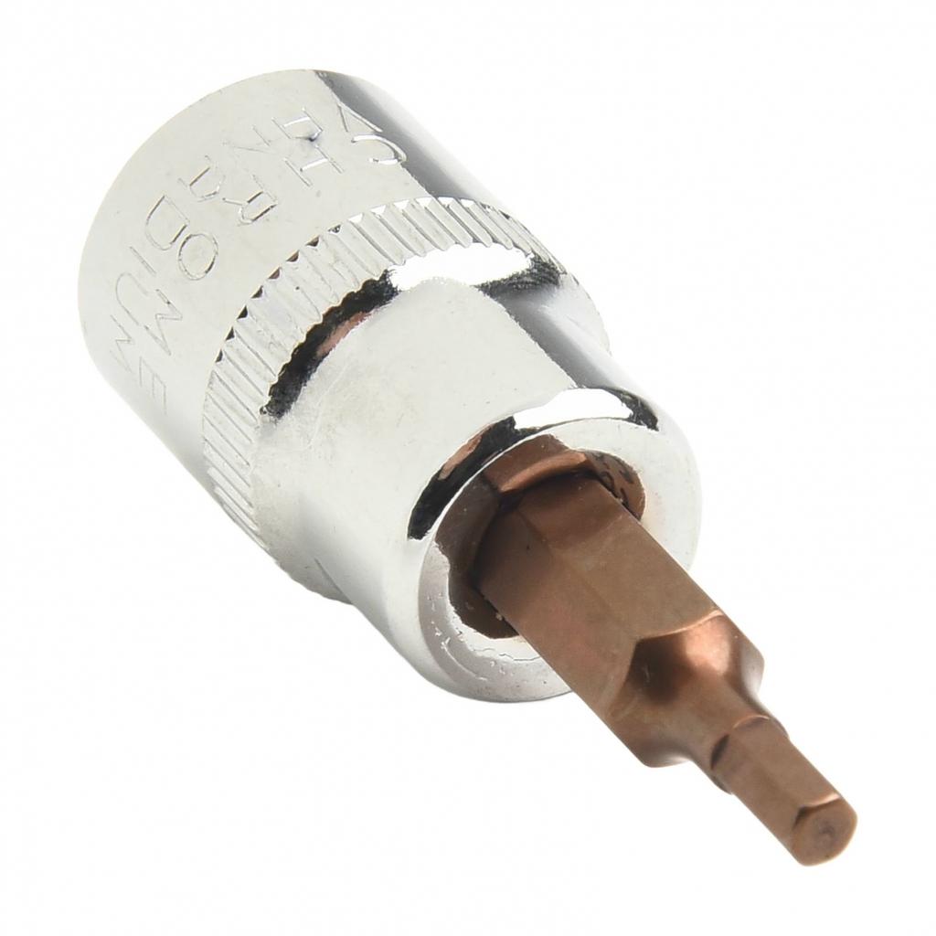 Heavy Duty 1pc 38 Drive Hex Socket Bit H3H10 Screw Driver T10T55 Socket Bit