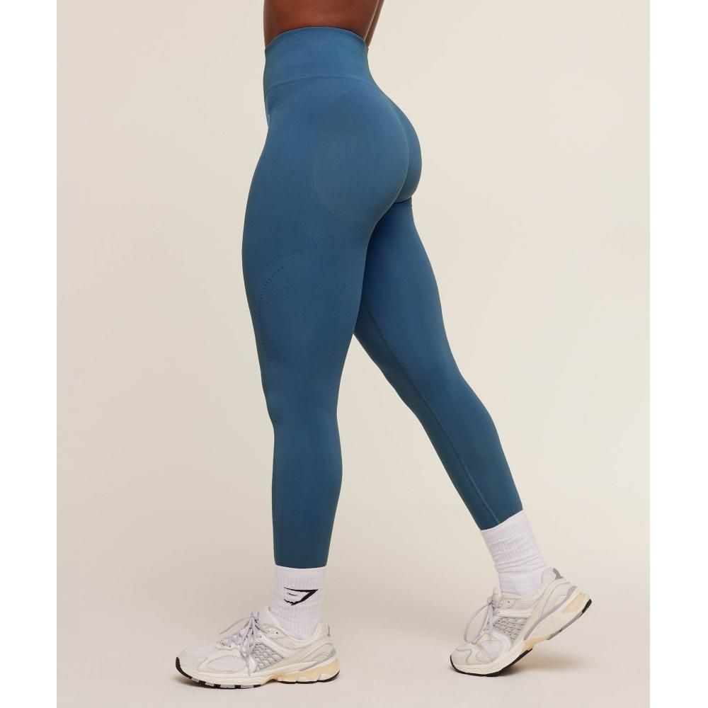 Gymshark Energise Seamless Leggings Compound Blue B2c7n Udrk