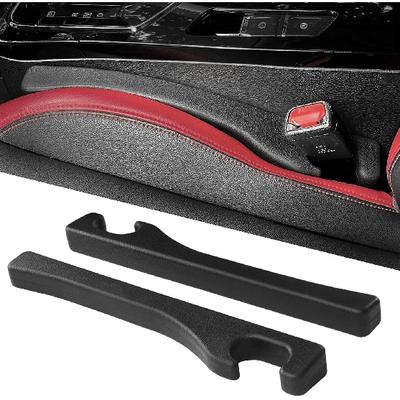 Seat Gap Filler Universal Fit Car SUV To Fill The Gaps Between Seat and Console Blocker Stopper Pack of 2 Black