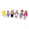 6pcs Wooden Dolls Family Members