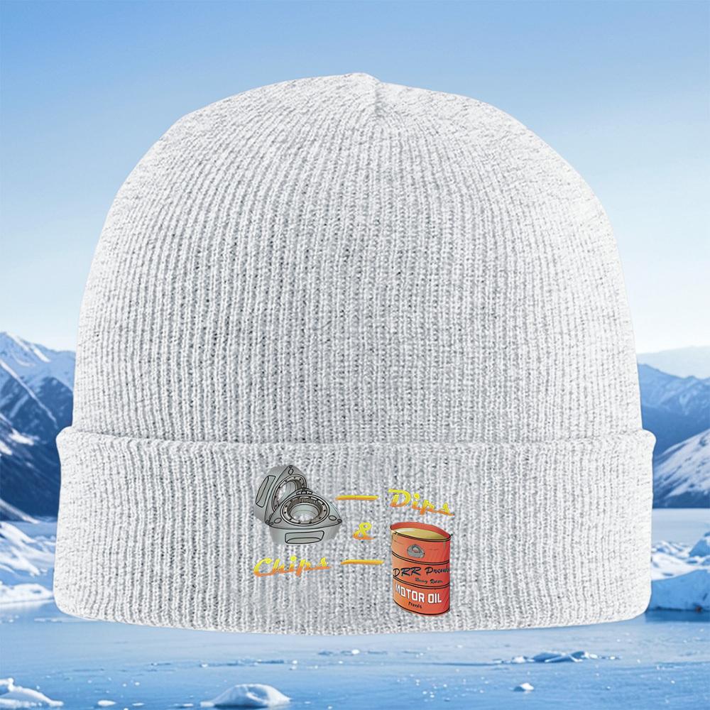 Rotary Engine Chips and Oil Barrel Men Women Unisex Knitted Hat Beanie Pullover Cap Winter Thermal Warm Christmas Outdoor Cyclin