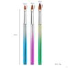 3 Pieces Nail Drawing Pen Brushes Dotting Painting for DIY Design