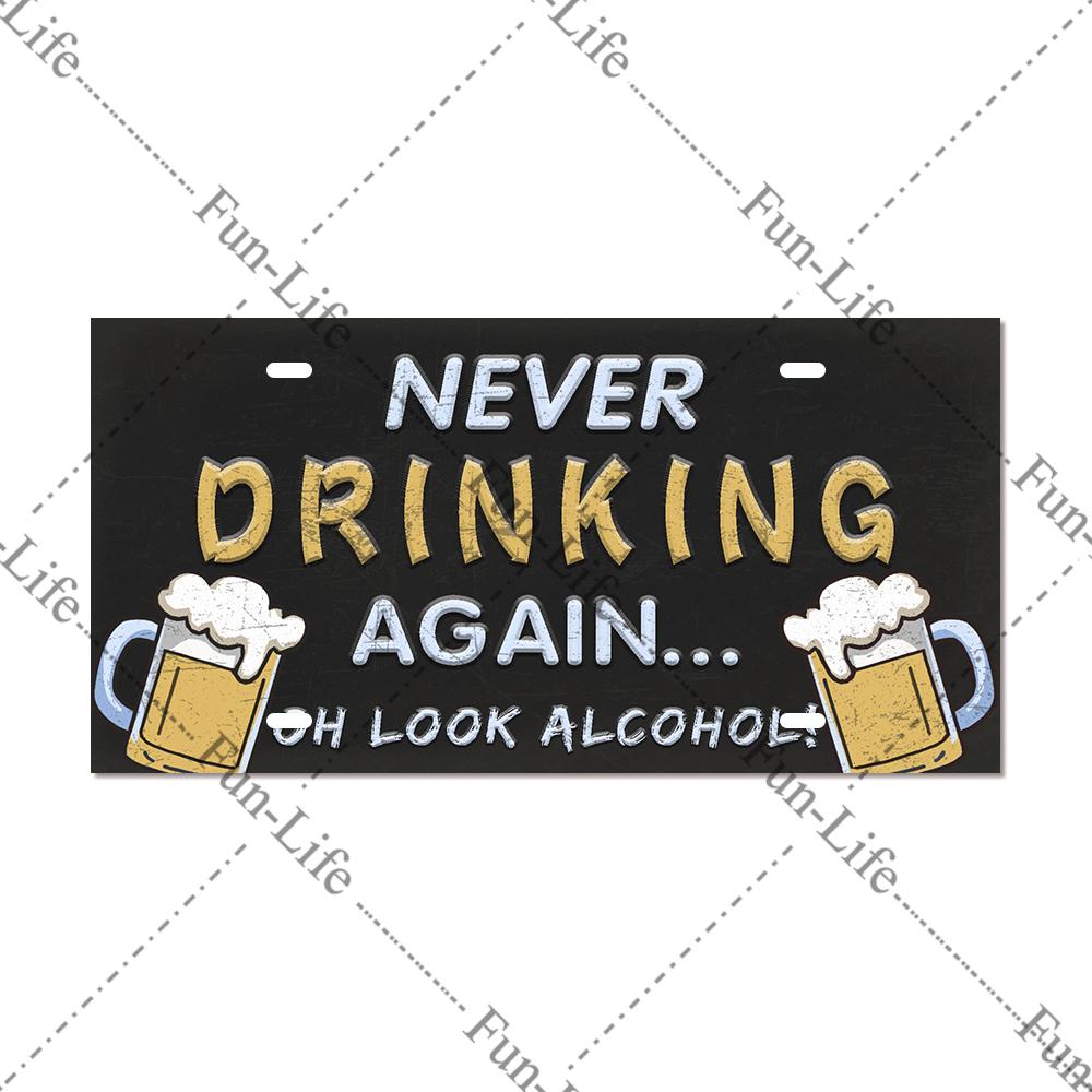 Beer Metal Tin Signs, Plaque Plates, Vintage Wine Poster, Bar, Pub Party, Man Cave, Pub, Kitchen, Home Wall Decor