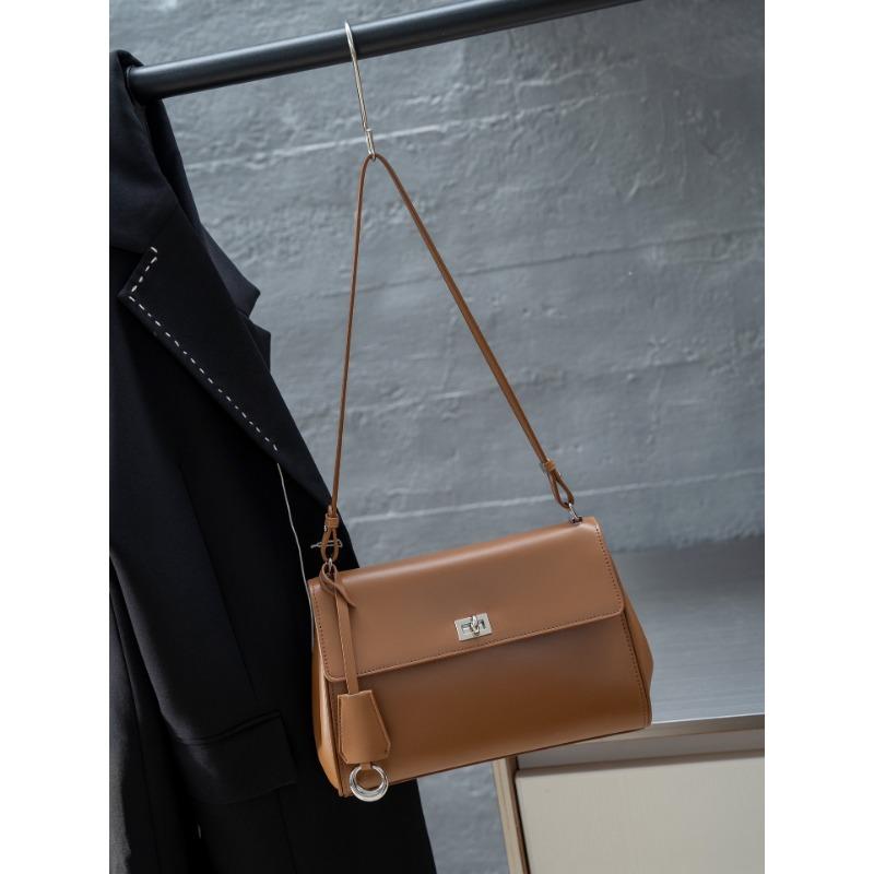 Lockstitch Small Square Bag, Single-shoulder Armpit Bag, Large-capacity Tote Bag, Women's Bag