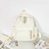 Solid Color Women's Backpack Large Capacity Student School Bag