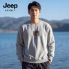 JEEP SPIRIT Unisex Casual Crew Neck Knit Sweatshirt