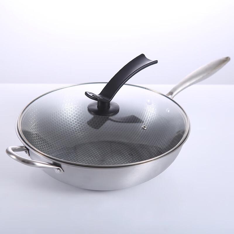 San Jia Long Meng Chi 304 Stainless Steel Non-Stick Wok