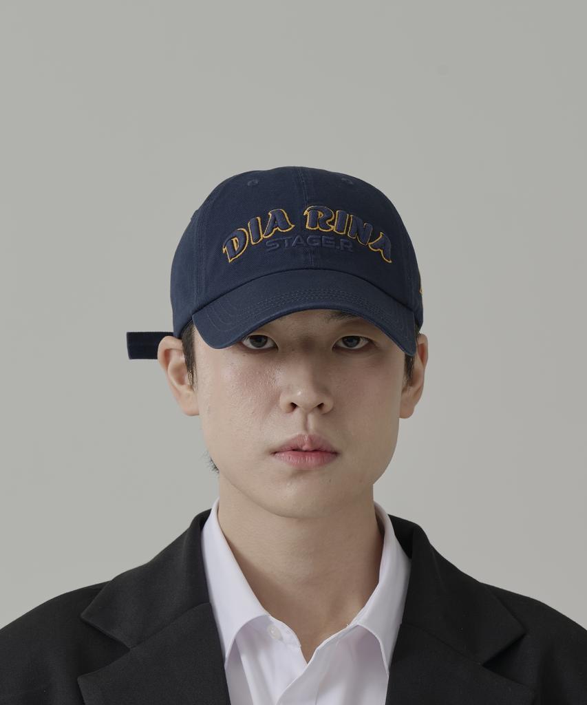Seuteijial Diarina Washed Ball Cap [Navy]