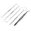 5Pcs Professional Stainless Steel Dentist Tools Set Dental Hygiene Cleaning  Kit
